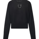Maglia con logo in lana<BR/> 105417 A18MZ99 PINKO 