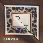 Foulard con stampa leopardata 106651 A38FL3Z PINKO 