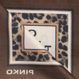 Foulard con stampa leopardata 106651 A38FL3Z PINKO 
