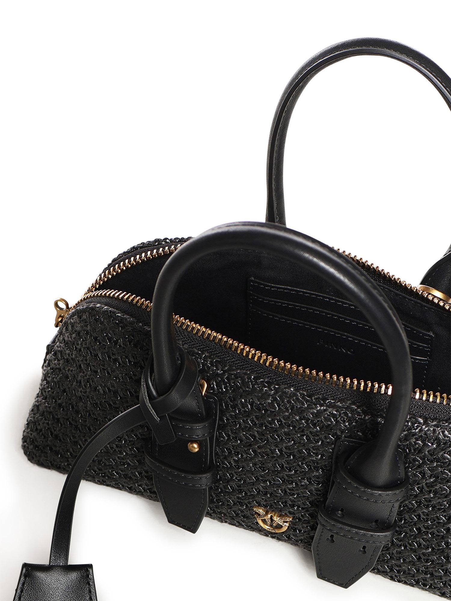 Borsa a mano Escape Bag Horizontal in rafia 105334 A1RLZ99Q PINKO 