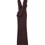 Abito lungo Minerva T190139A TNS038AUBERGINE THE ANDAMANE 