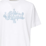 T-shirt con logo stampa frontale <BR/> BM71MG3YPL 100 GIVENCHY 