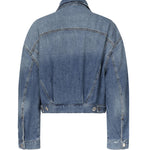 Giubbino jeans con taschini 104644 A2E1PJF PINKO 