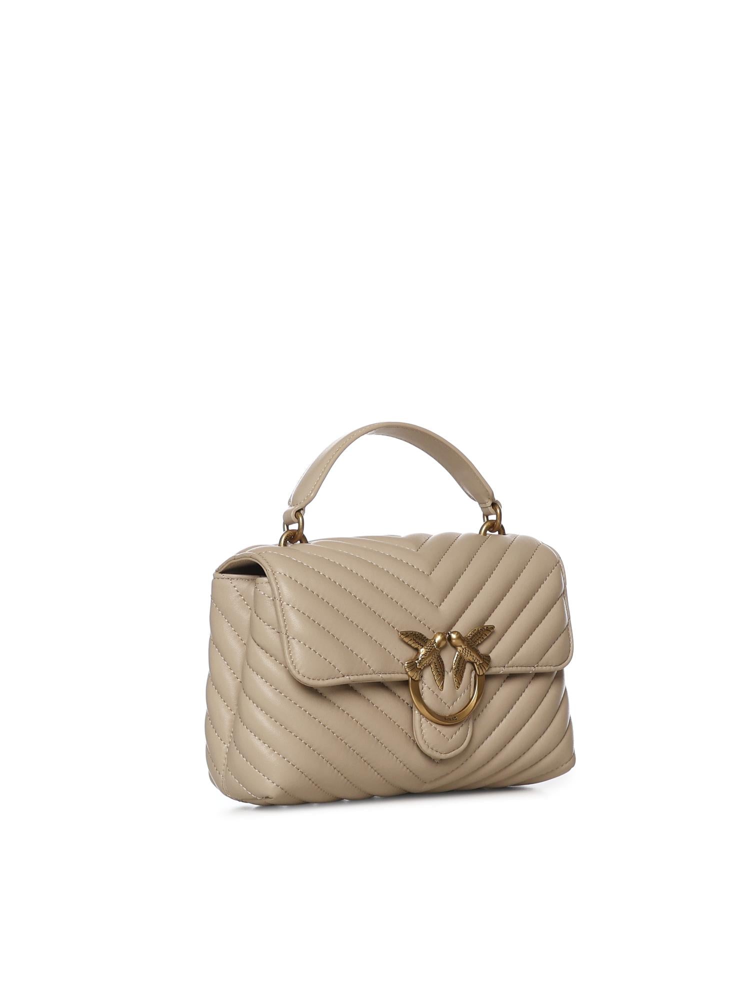 Borsa piccola a mano Lady Love Bag Puff Chevron 100044 A0GKC50Q PINKO 