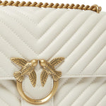 Borsa media a tracolla Love Bag One Chevron 100941 A0GKZ14Q PINKO 
