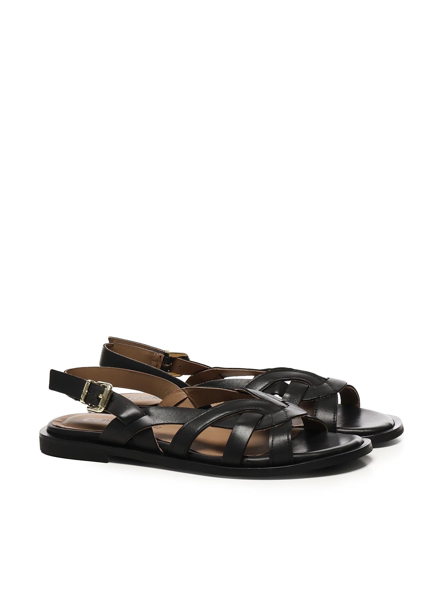 Sandalo Gabietta flat A55193 NERO CARMENS 