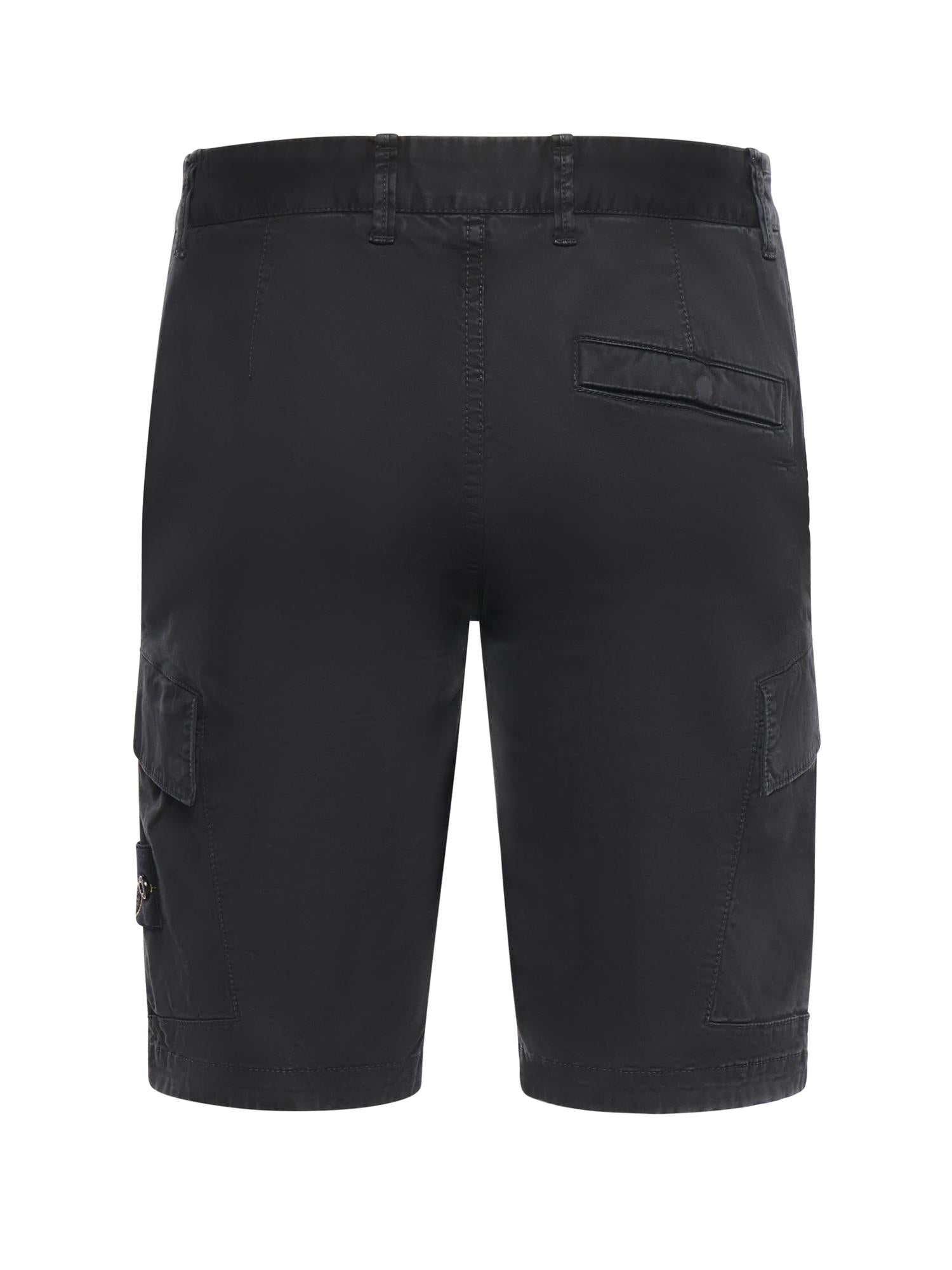 Shorts cargo in cotone con logo L1S15L100018 S0004V0129 STONE ISLAND 