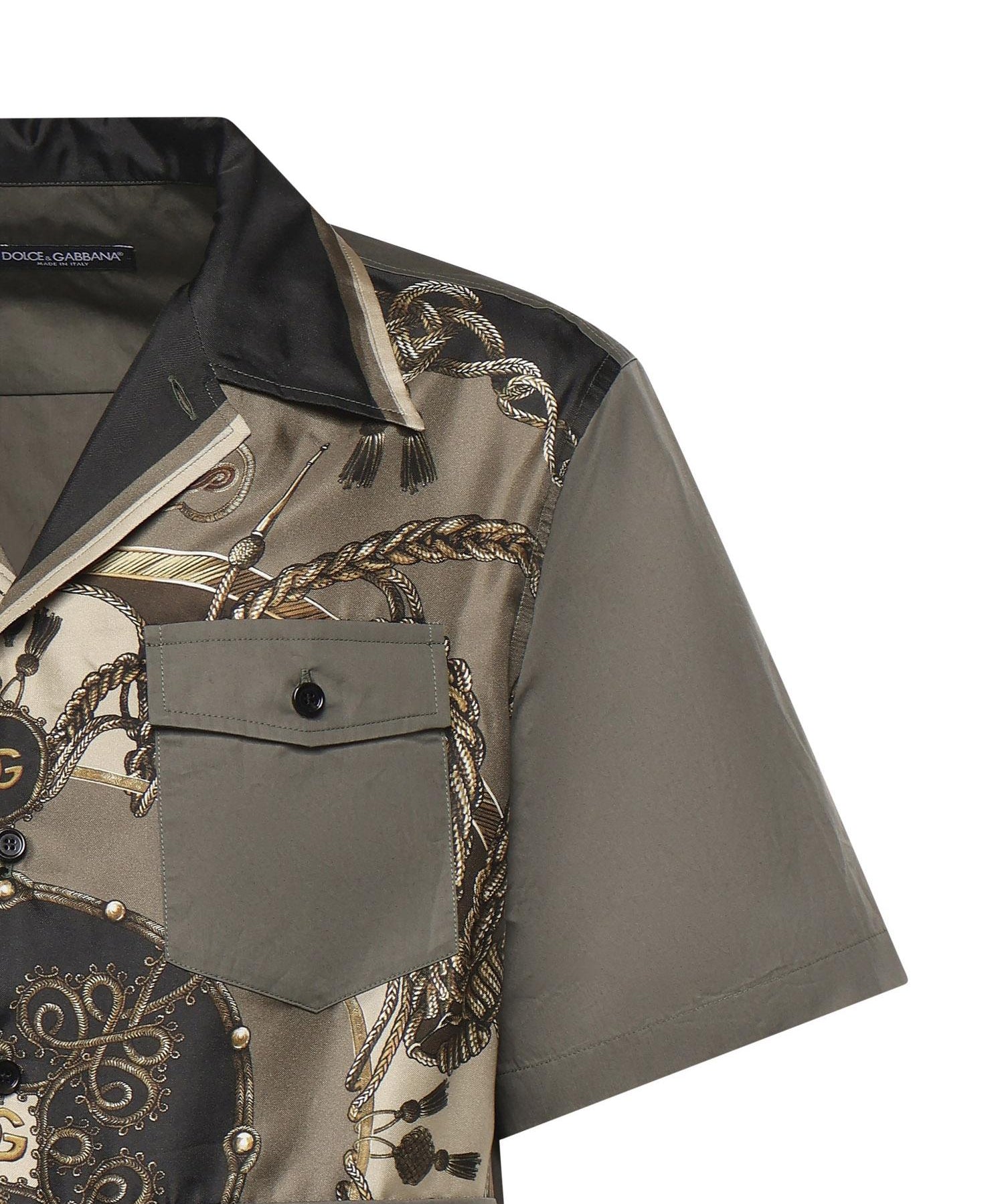 Camicia in seta con stampa G5OH4T HI12EHJ5XB DOLCE & GABBANA 