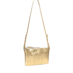 Borsa a tracolla in pelle con logo 73BP9VT03 LOLLI POPPOP GOLD V° 73 