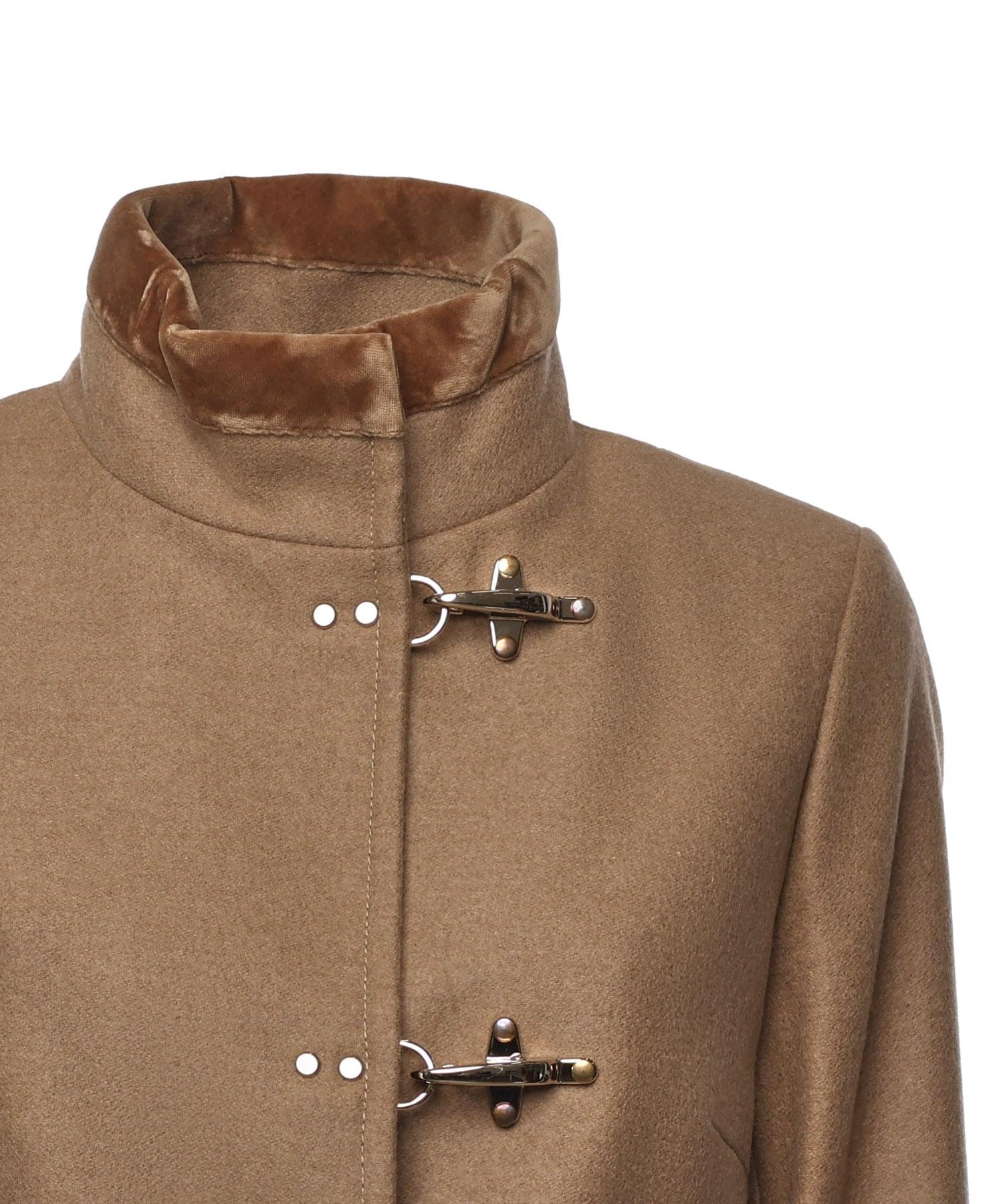 Cappotto Virginia in panno di lana mélange NAW50514000XMY C813 FAY 