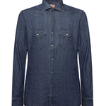 Camicia in denim di cotone 13050 1 BORRIELLO NAPOLI 