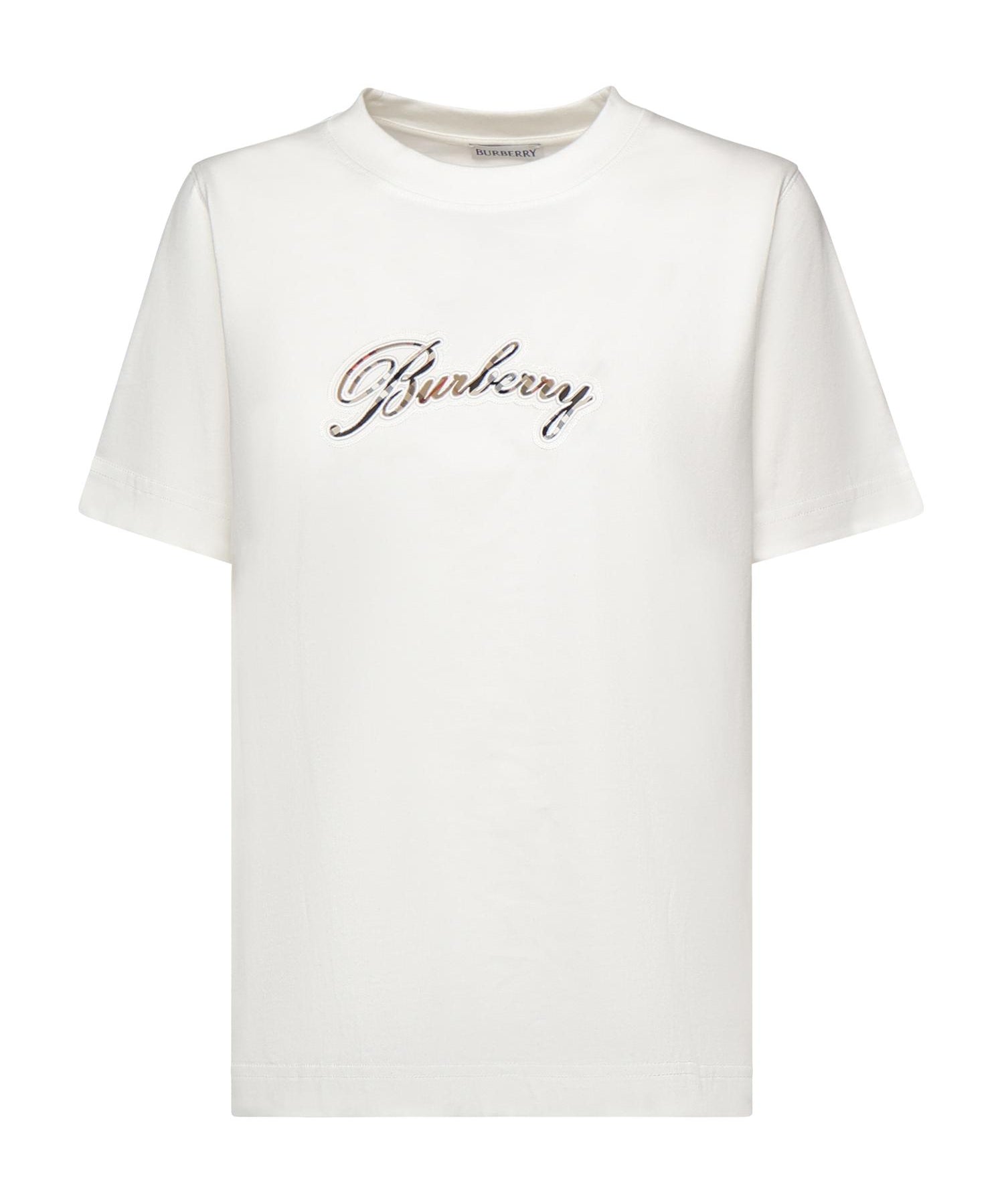 T-shirt in cotone con logo 8118971 B7078 BURBERRY 