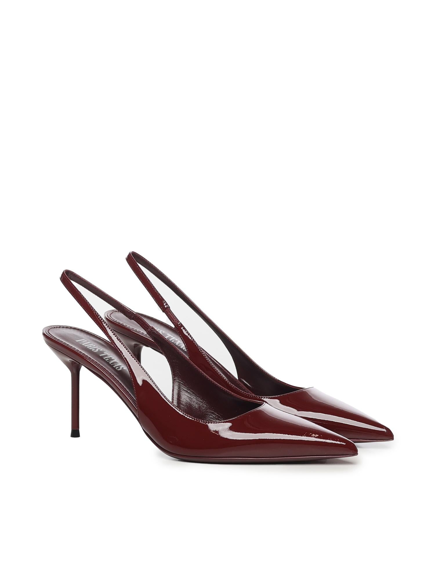 Slingback Lidia in vernice PX1635XVN01 ROUGE NOIR PARIS TEXAS 