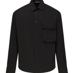 Camicia Wolf con tasca sul petto WOLF -NERO GIULIANO GALIANO 
