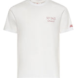 T-shirt in cotone con ricamo POT0001 00163L MC2 SAINT BARTH 