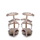 Slingback Rockstud in pelle liscia 6W2S0375 VODP45 VALENTINO GARAVANI 