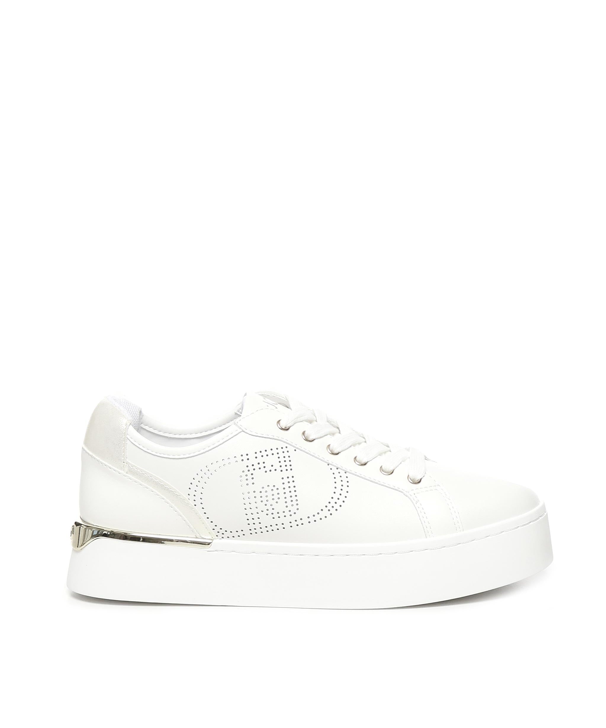 Sneakers in pelle con logo traforato BA5023P010201065  LIU JO 
