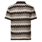 Polo Lala in misto cotone effetto crochet a righe LAA0001 08955L MC2 SAINT BARTH 