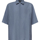 Camicia in Jacquard FF di lino FS1317 AU6YF0U6K FENDI 