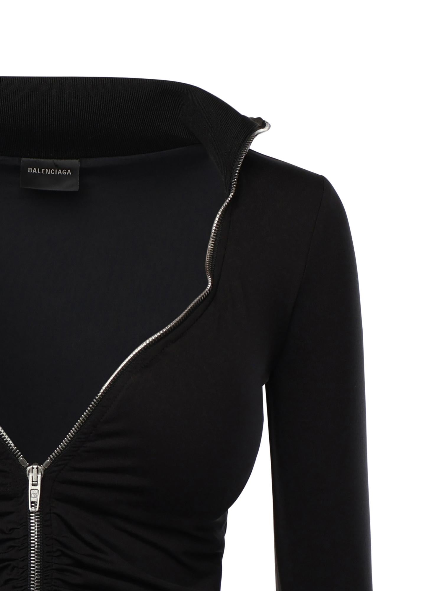 Giacca con zip Bra Cup in pile 850440 TTVI91000 BALENCIAGA 