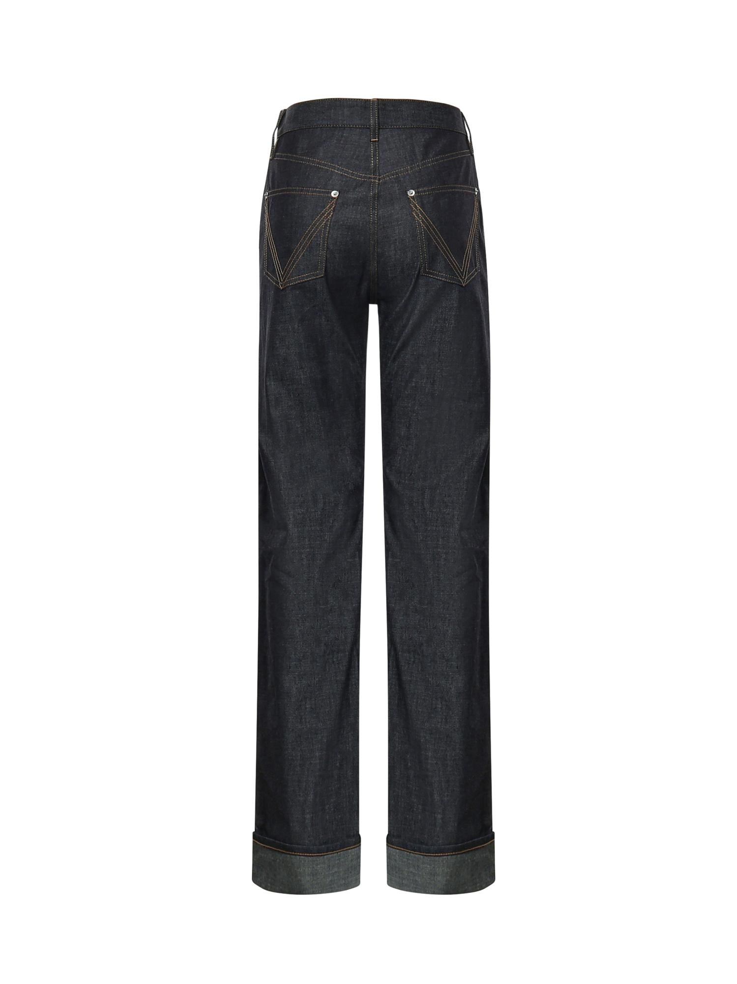 Jeans a gamba dritta in denim 831607 V5SN04245 BOTTEGA VENETA 