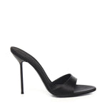 Mules Lidia in raso PX836XTSAT BLACK PARIS TEXAS 