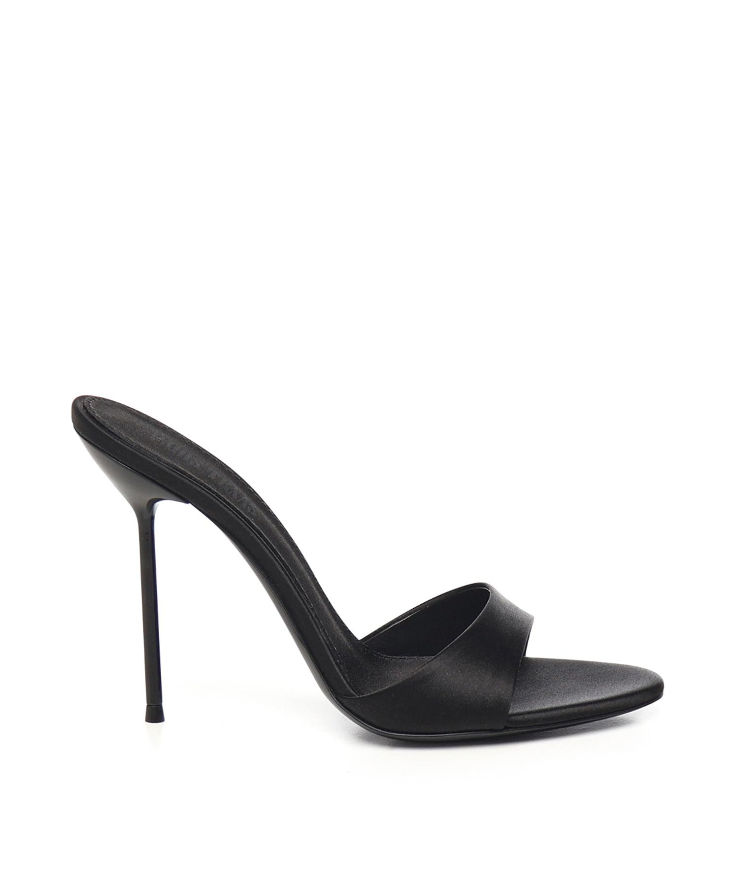 Mules Lidia in raso PX836XTSAT BLACK PARIS TEXAS 