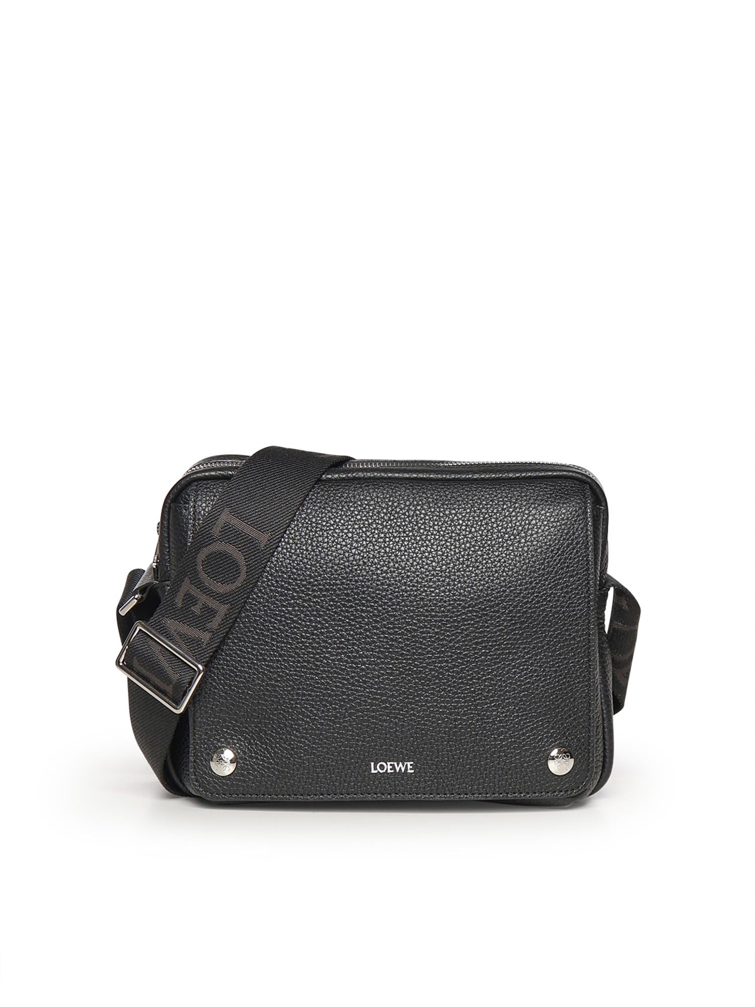 Borsa messenger Pebble media in pelle BANBA73X07 1100 LOEWE 