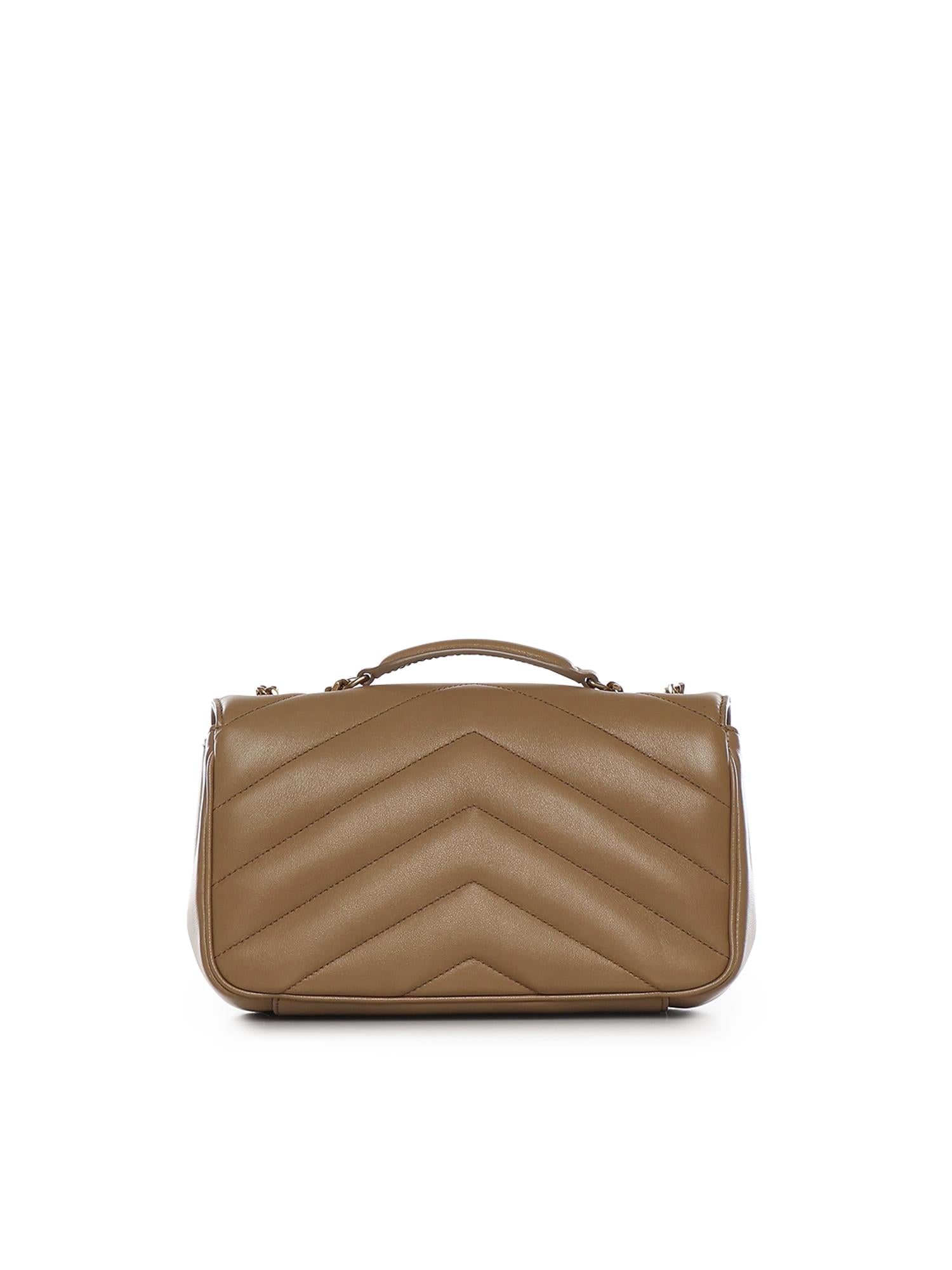 Borsa Loulou small in pelle di agnello trapuntata 801437 AAEAX2357 SAINT LAURENT 
