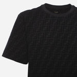 T-shirt in piqué FF Jacquard FY0936 A7D5F0ABB FENDI 