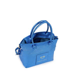 Mini bag in pelle con logo 73BP9VT02 LOLLI POPPOP BLUE V° 73 