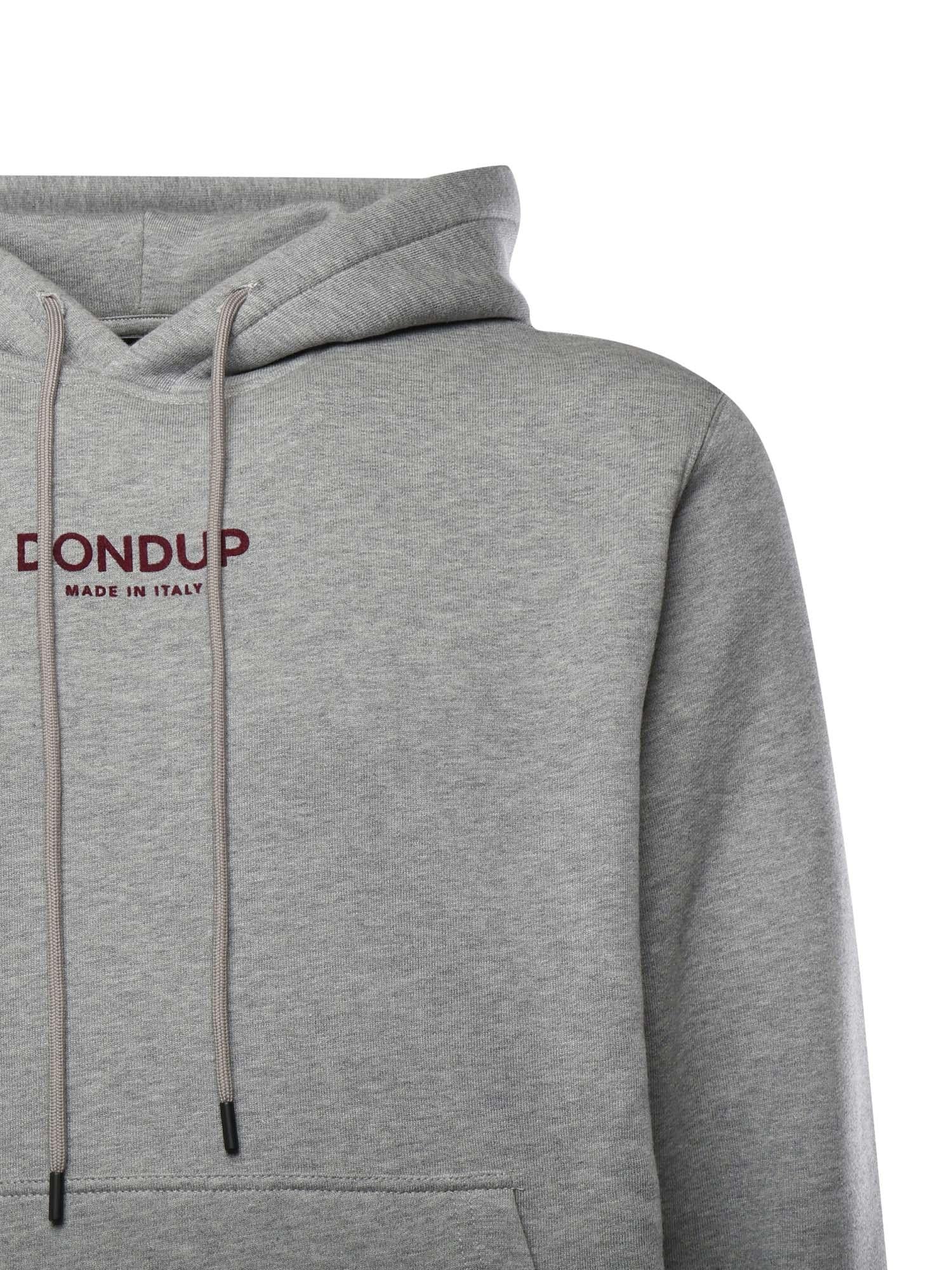 Felpa con cappuccio in cotone UF649 KF0196ULO8920 DONDUP 