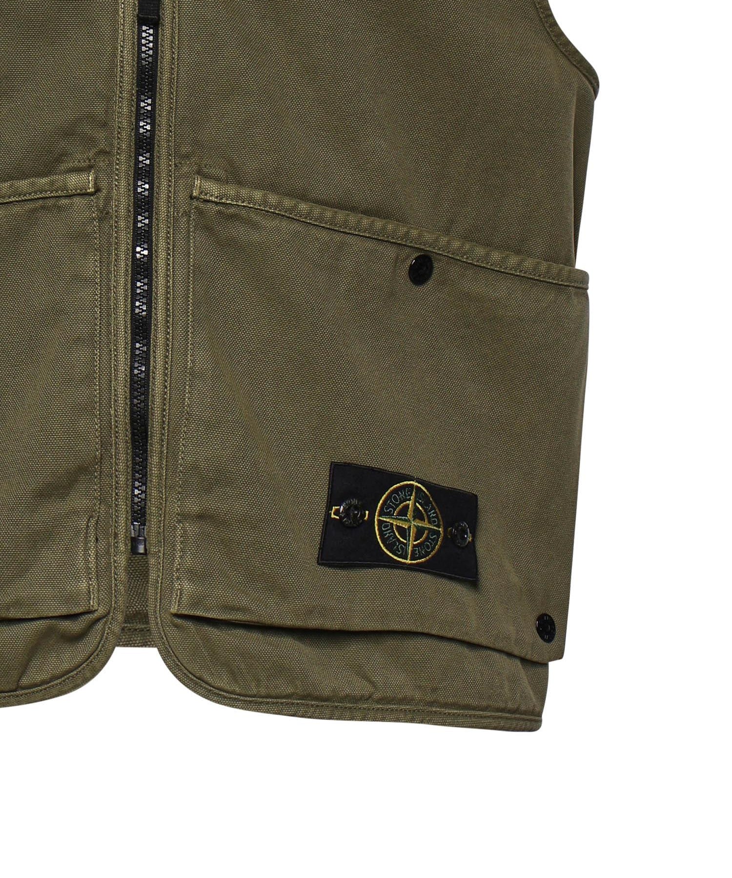 Gilet in cotone con logo L1S156100007 S0184V015G STONE ISLAND 