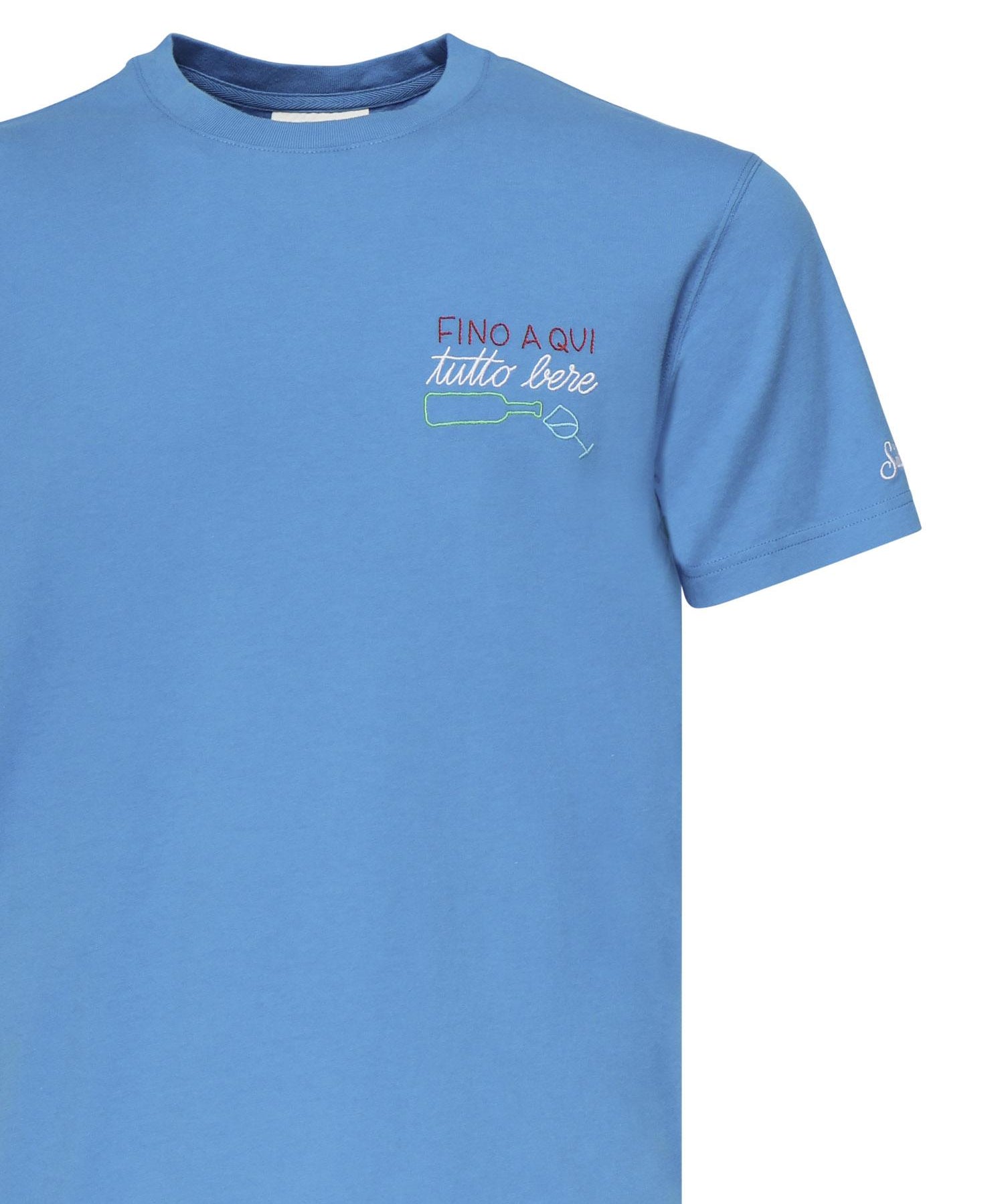 T-shirt Portofino con ricamo POT0001 05209H MC2 SAINT BARTH 