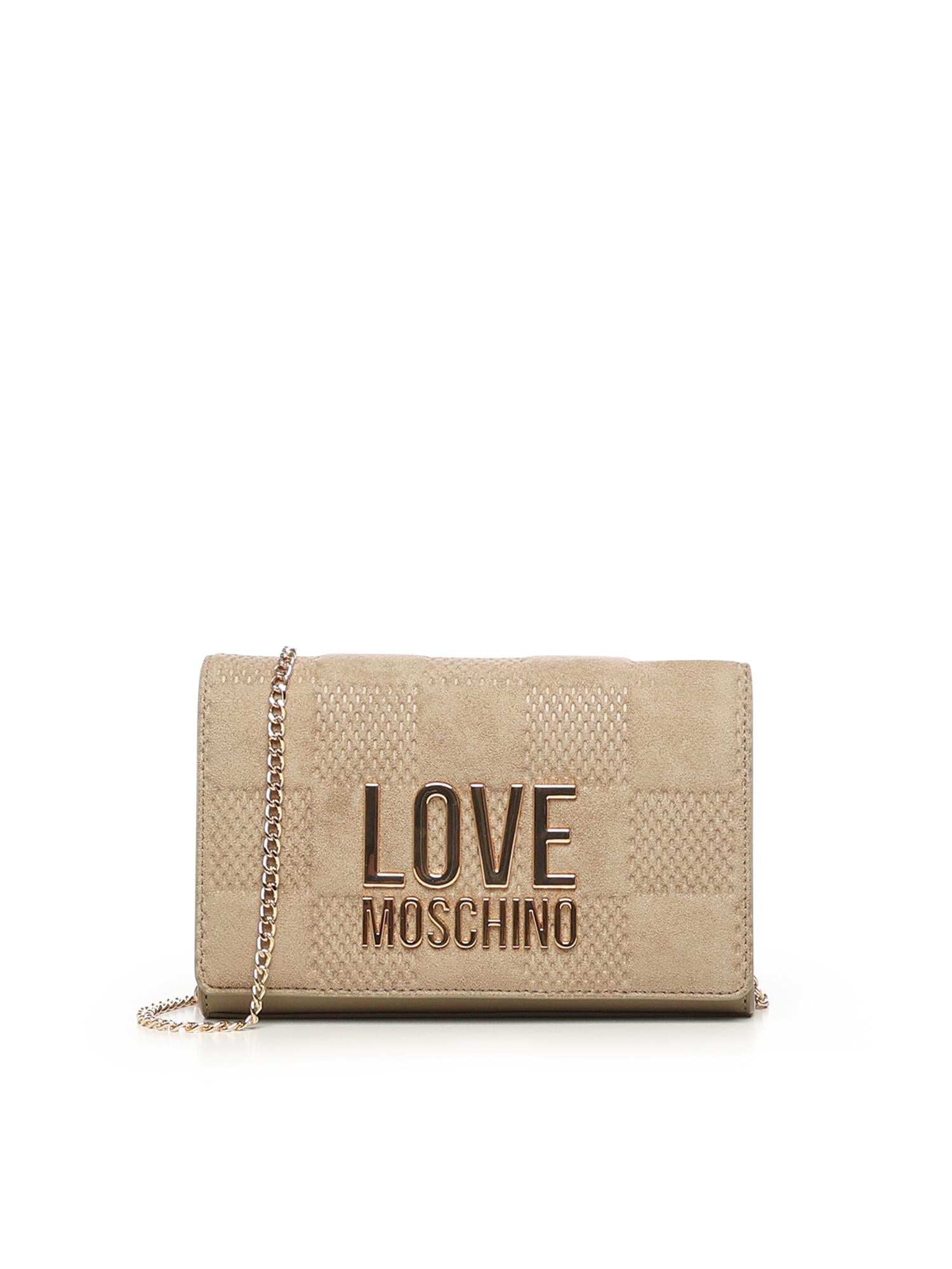 Borsa a tracolla con logo JC4127PP0NKB1 10A LOVE MOSCHINO 