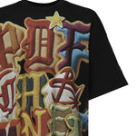 T-shirt con stampa DFM54029TJ110 NO WASH BK/PC PDF CHANNEL 