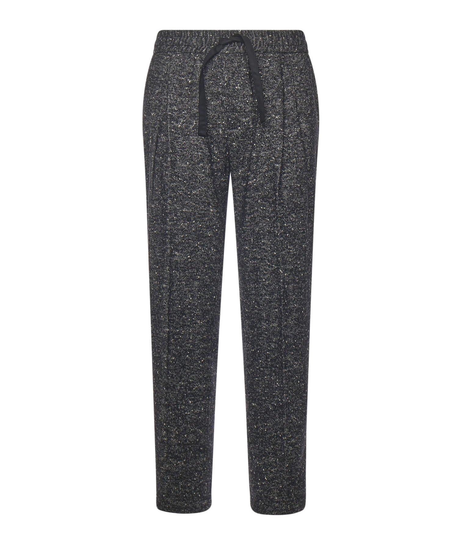 Pantaloni jogging in tessuto bottonato<BR/> GP12RT FCZAMS8030 DOLCE & GABBANA 
