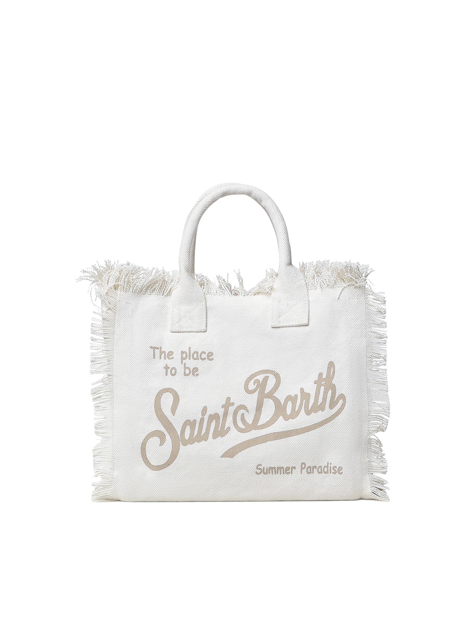 Borsa Colette in canvas con logo COL0001 08246L MC2 SAINT BARTH 