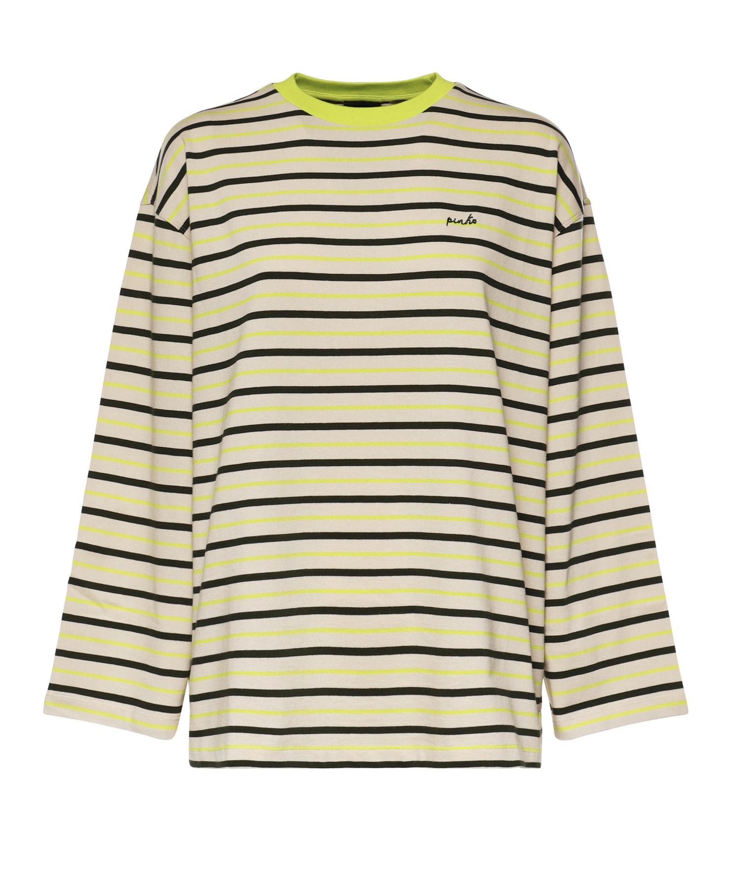 Maglia a righe con ricamo 107728 A3MLCVT PINKO 