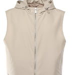 Gilet con cappuccio in seta K75GILK04TES0K085 02 ELEVENTY 