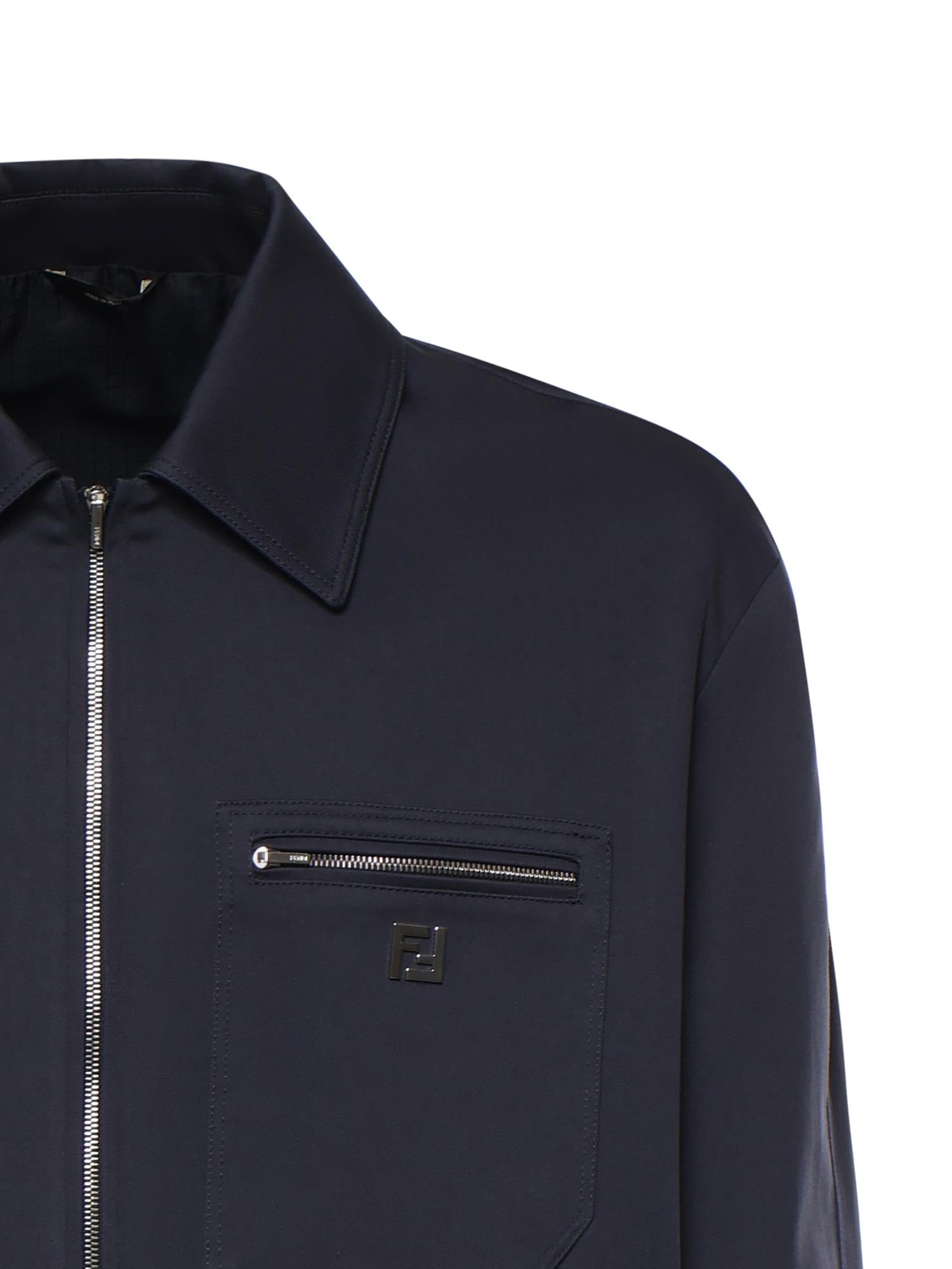 Blouson in gabardine con logo FW1393 AUVIF0PTH FENDI 