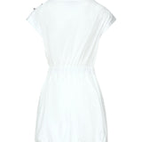 Mini abito in popeline con incrocio 105215 A2LDZ04 PINKO 