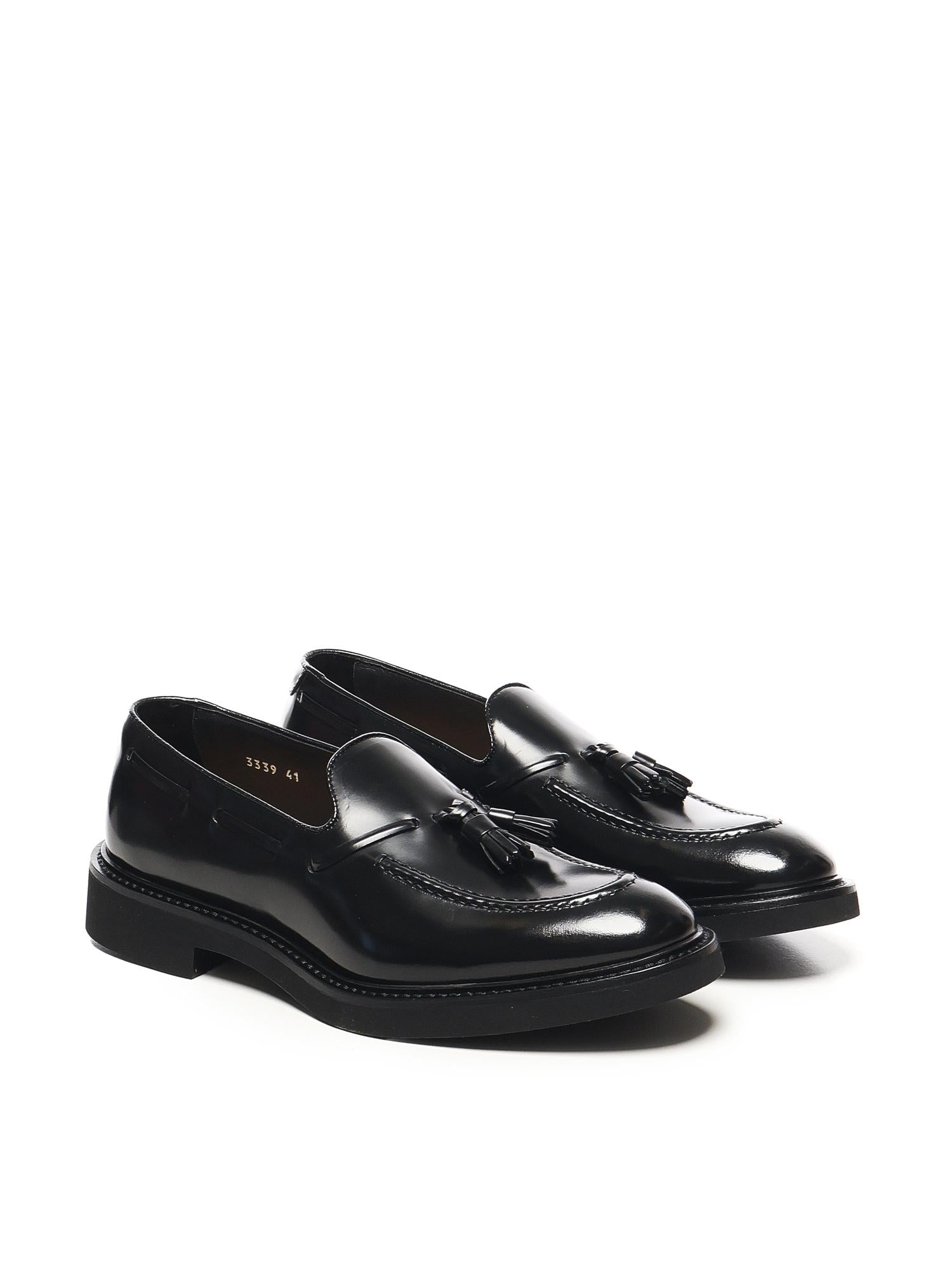 Mocassino con nappine in pelle DU3339VEROUF007 NN00 DOUCAL'S 