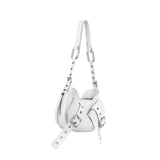 Borsa a spalla Y2K.002 FBBP70002 -BIANCO/NIKEL BIASIA 