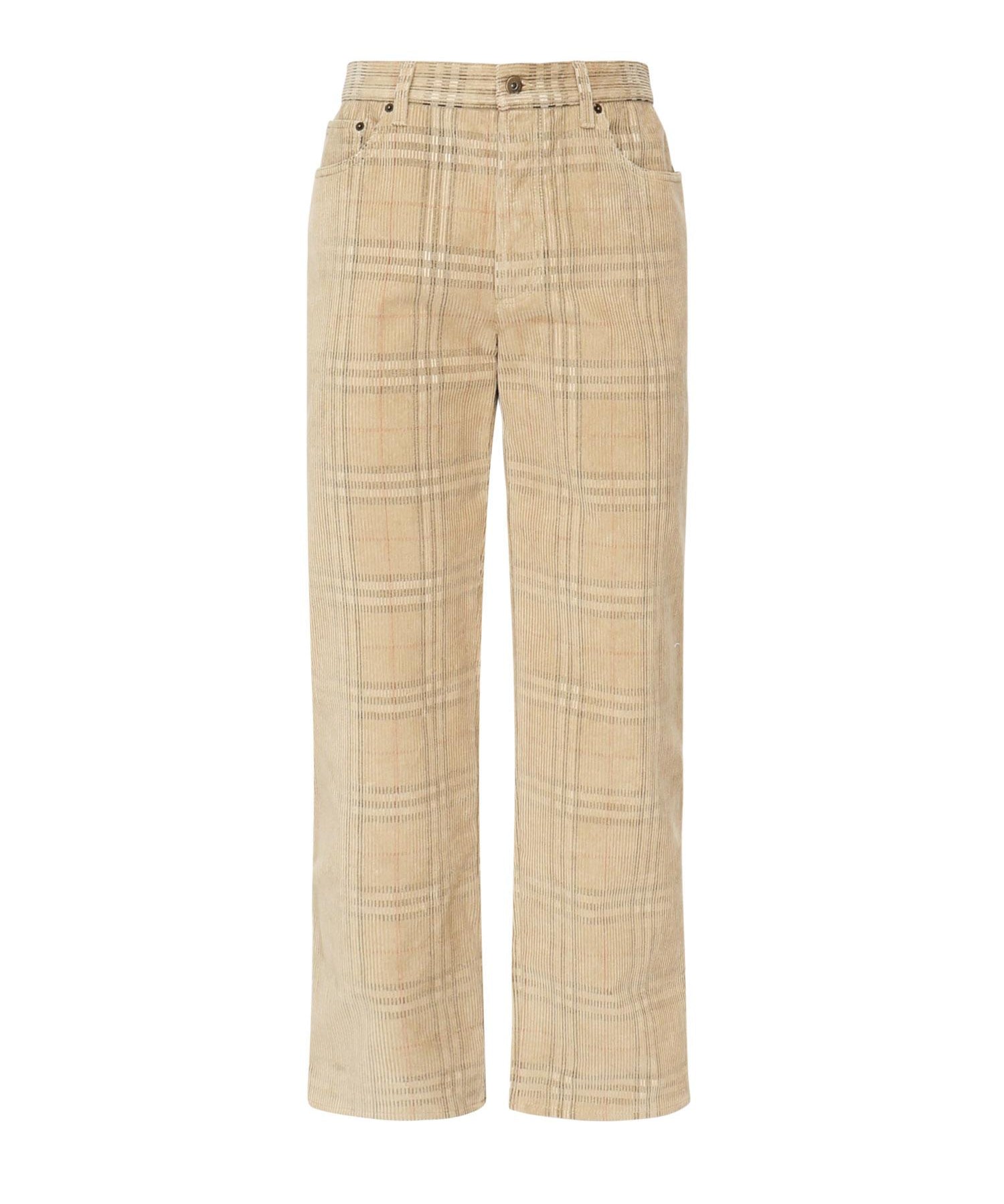 Pantaloni in cotone Check 8113484 B9368 BURBERRY 