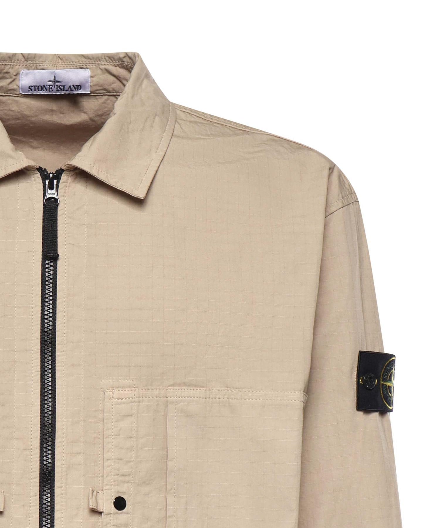 Overshirt in cotone con logo L1S151200005 S0298V009A STONE ISLAND 
