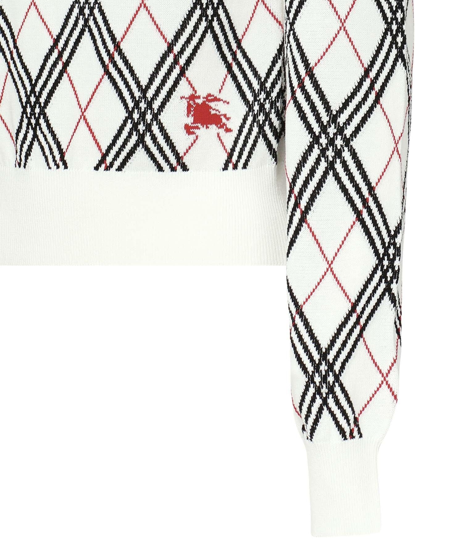 Pullover cropped Argyle<BR/> 8111468 A3282 BURBERRY 