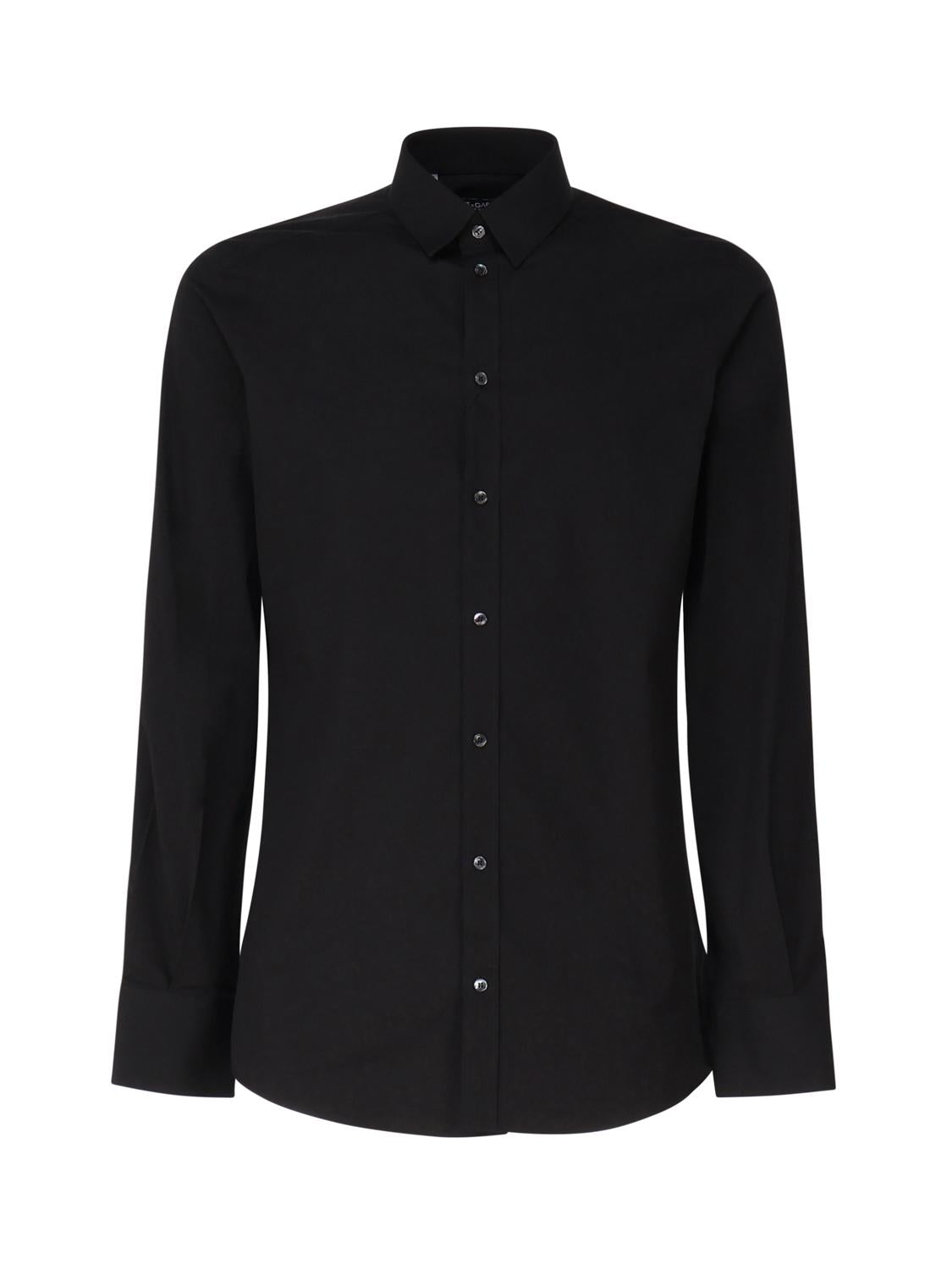 Camicia in popeline di cotone stretch G5EJ0T GG826N0000 DOLCE & GABBANA 
