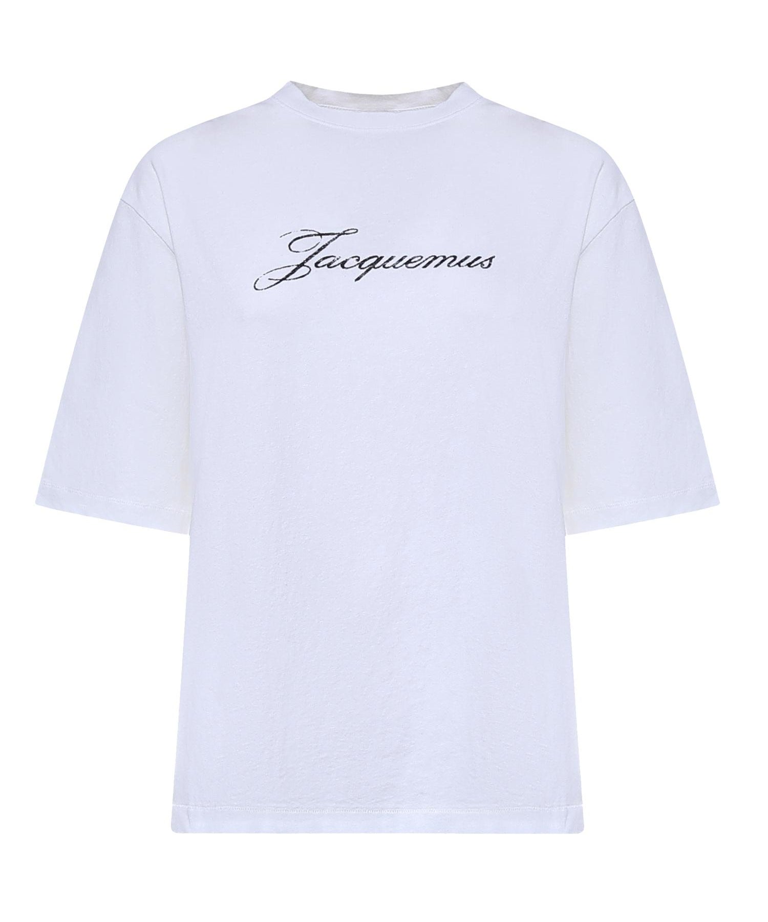 T-shirt Jacquemus con logo TSW00596AJ00289 100 JACQUEMUS 