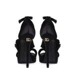 Sandali con plateau in raso CR1622 AR5728B956 DOLCE & GABBANA 